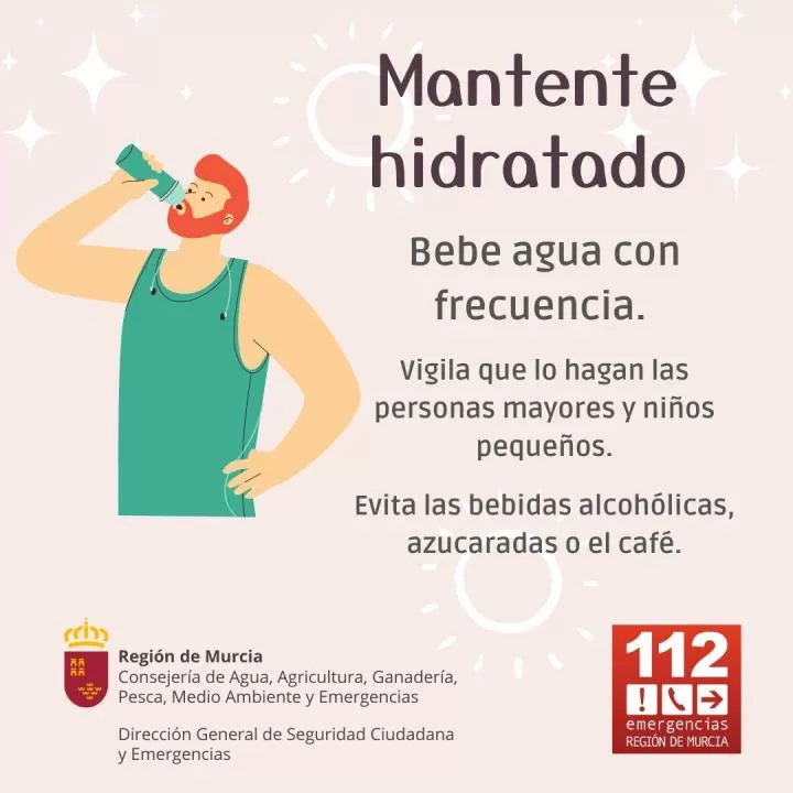 Activado en fase de preemergencia el Plan Territorial de Protección Civil de la Región para este martes