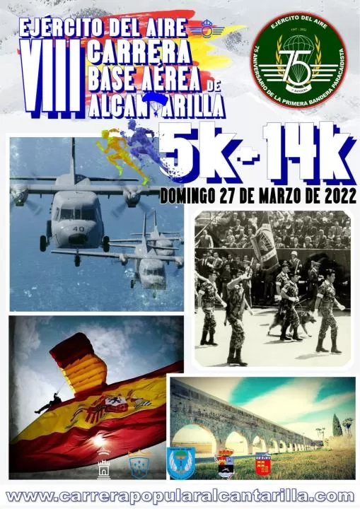 Alcantarilla acoge este domingo la VIII Carrera popular de la Base Aérea