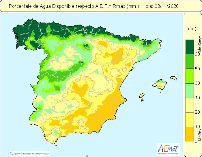 Un alivio para el campo en pleno otoño