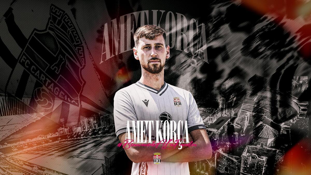 Amet Korça se une al FC Cartagena para la temporada 2026/2027 como nuevo defensa central.
