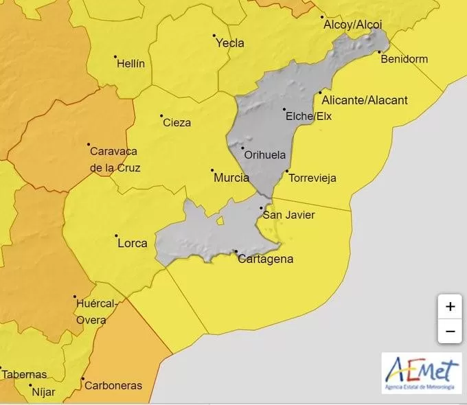 Ampliado el aviso amarillo por fenómenos costeros previsto para este martes a todo el litoral de la Región