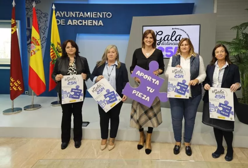 Archena presenta un extenso programa de actividades de la Semana de la Eliminación de la Violencia contra la Mujer