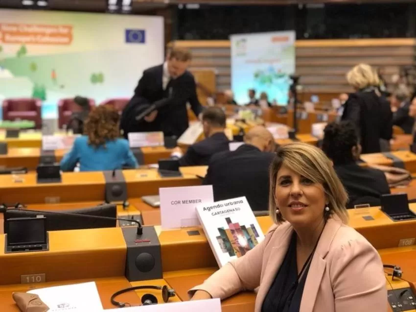 Arroyo presenta la Agenda Urbana de Cartagena a la presidenta del Parlamento Europeo