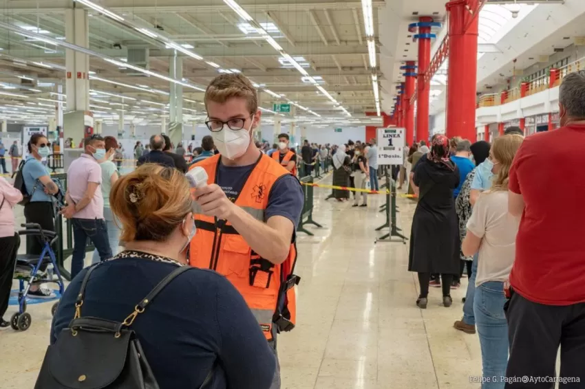 Cartagena amplía su vacunación la próxima semana con más de 16.500 citas