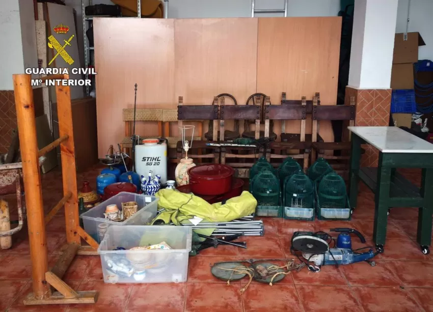 Detenido un vecino de La Matanza (Santomera) por robar presuntamente en al menos seis casas de campo