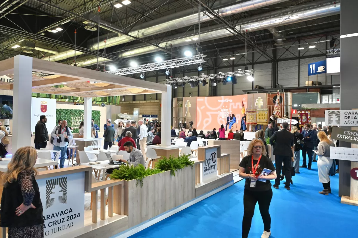 El estand de la Región de Murcia bate su récord al superar las 68.000 visitas en Fitur