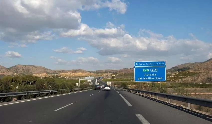 El estudio de viabilidad de la concesión de la A-7 entre Alicante y Murcia se someterá a información pública