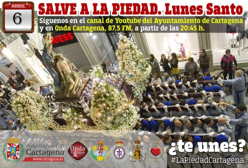 El fervor de la Salve a la Piedad de este Lunes Santo también se retransmite por internet