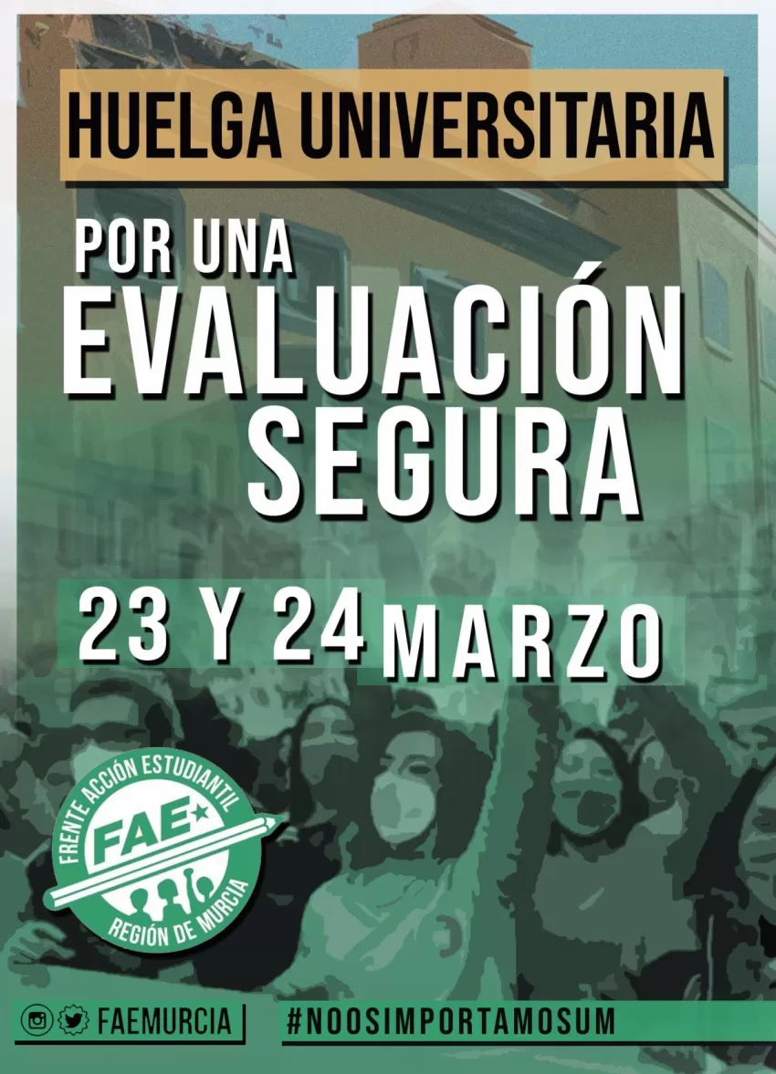 El Frente de Acción Estudiantil llama a la huelga en la universidad los próximos 23 y 24 de marzo