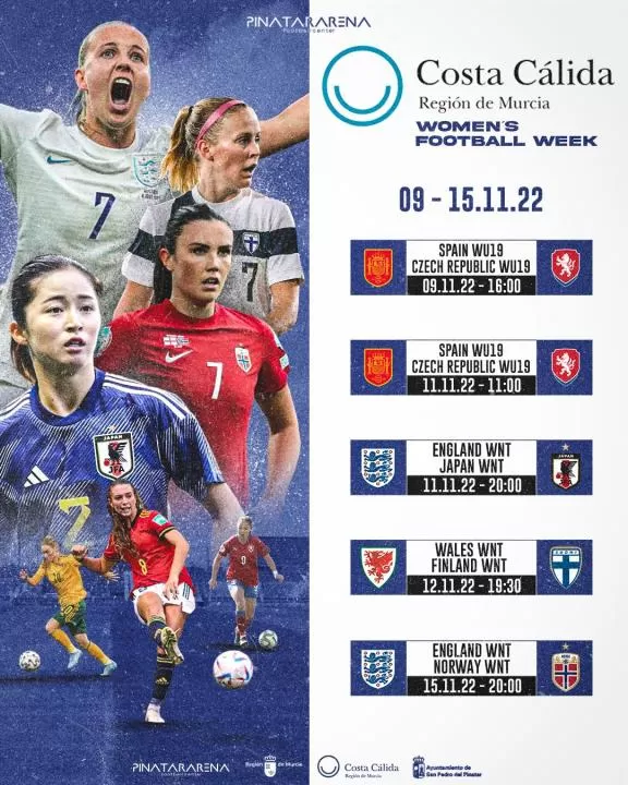 El fútbol femenino de élite se da cita en Pinatar Arena esta semana