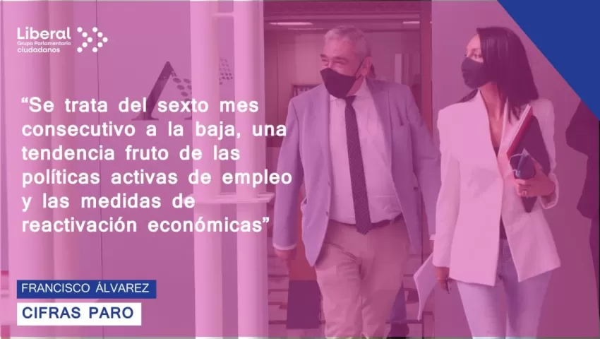 El GP Ciudadanos destaca el descenso del desempleo a niveles previos a la pandemia