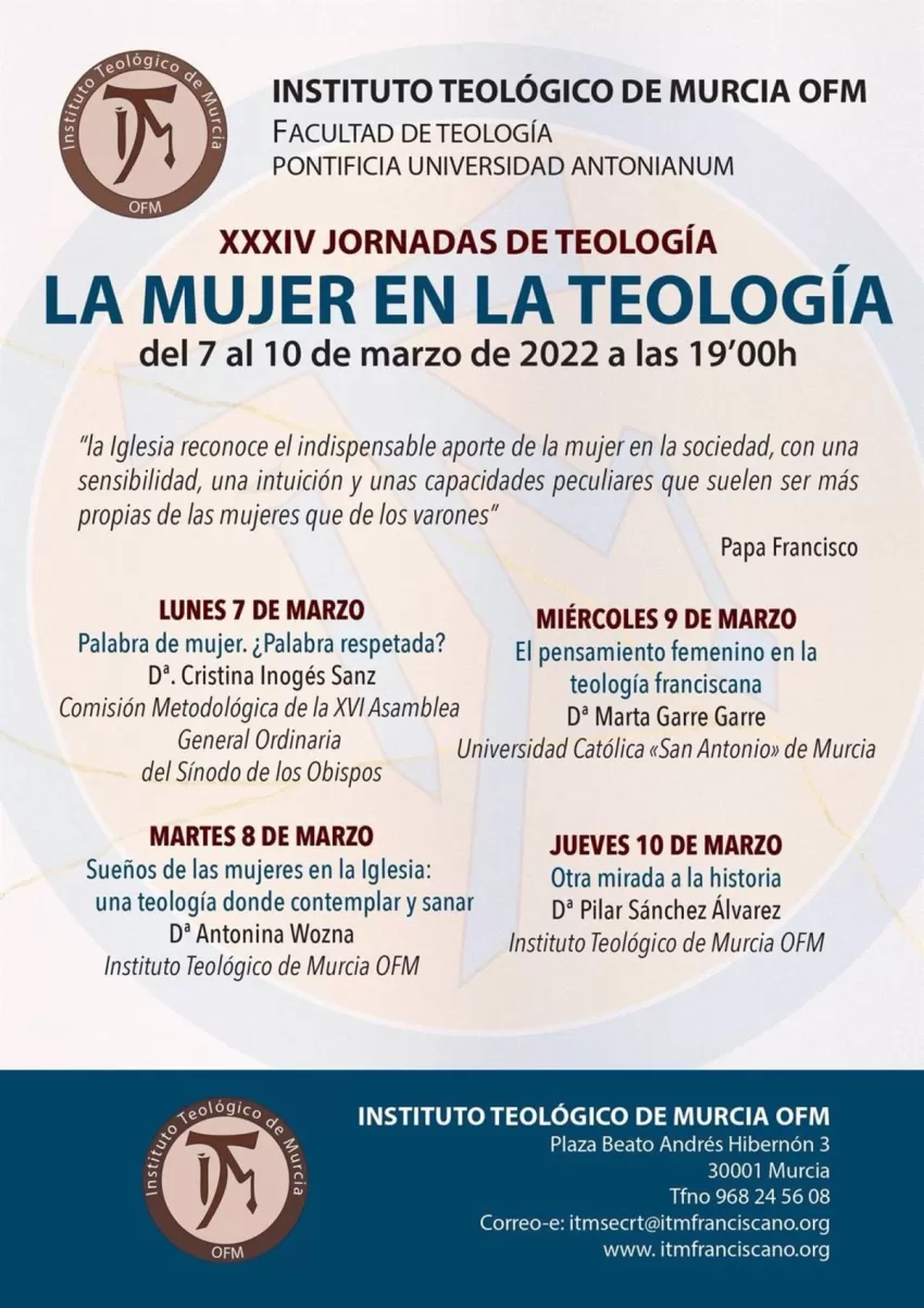 El ITM centra sus jornadas de teología de este año en la mujer