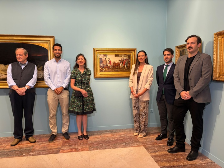 El lienzo 'Venta de novillos', de Eduardo Rosales, se instala en el Museo de Bellas Artes y comparte sala con su amigo Valdivieso