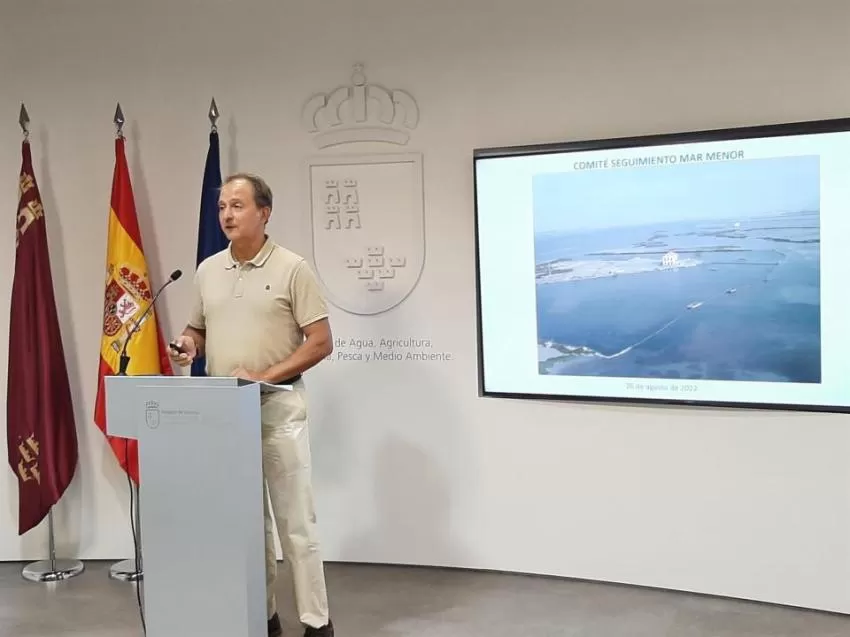 El Mar Menor está "mucho mejor" que hace un año, según mediciones de la Comunidad