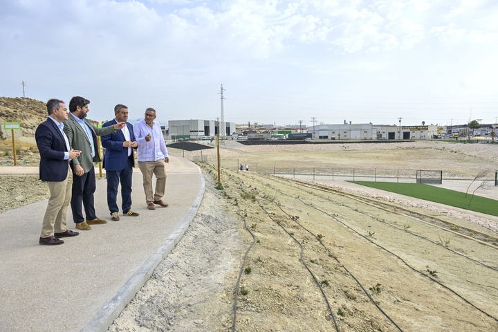El nuevo Parque Inundable de Lorquí ya está en funcionamiento para minimizar el riesgo de inundaciones ante fuertes lluvias