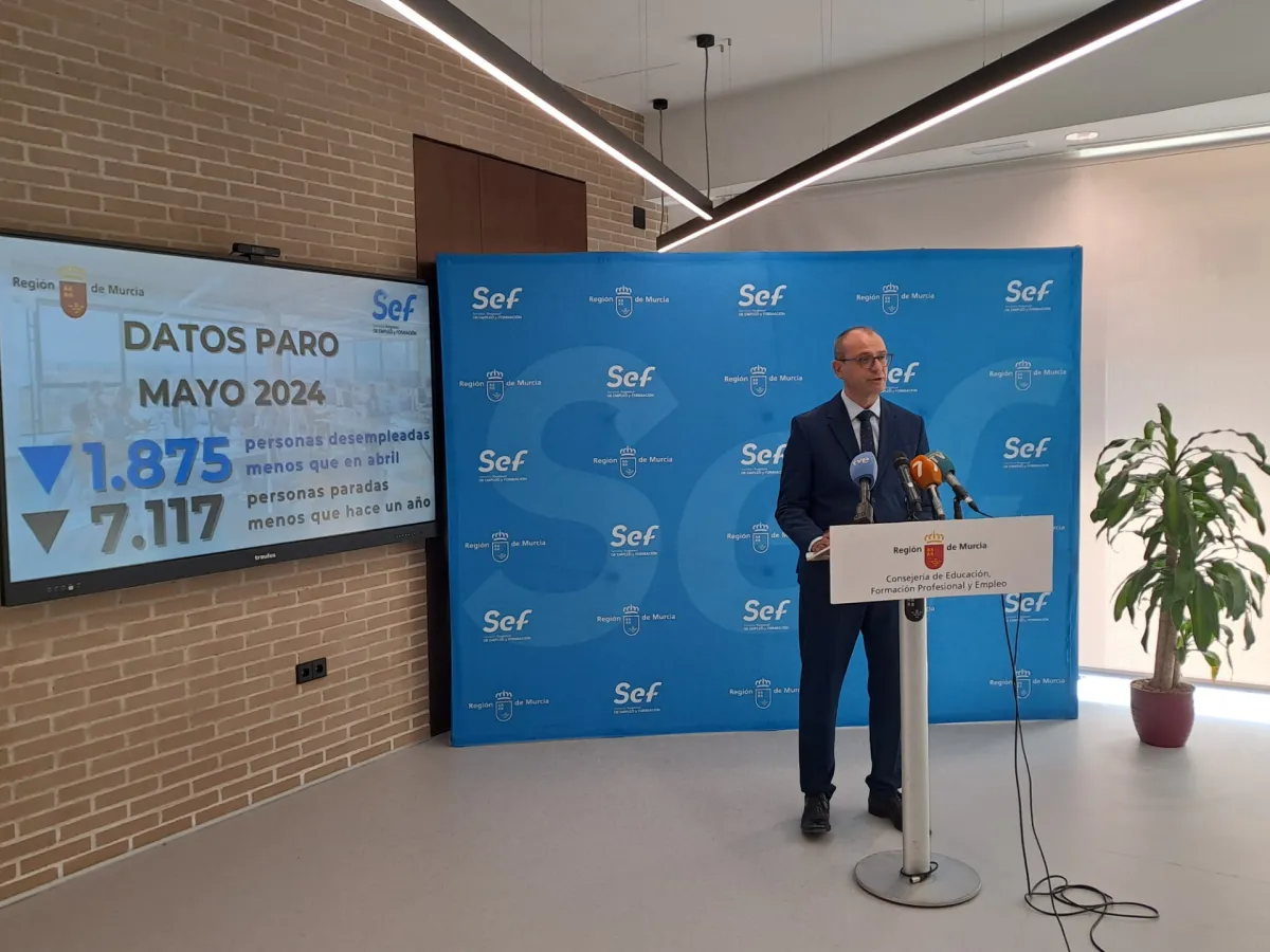 El paro baja en mayo en la Región,  sitúandose por debajo de los 80.000 desempleados