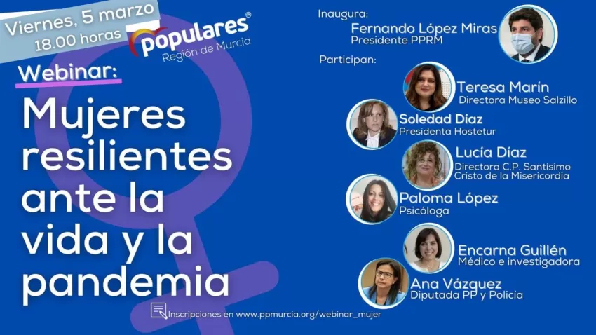 El PPRM aborda la resiliencia de las mujeres ante la pandemia en una webinar con seis profesionales