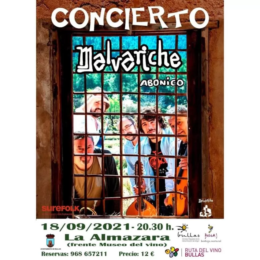El próximo sábado Malvariche presenta 'Abonico' en Bullas