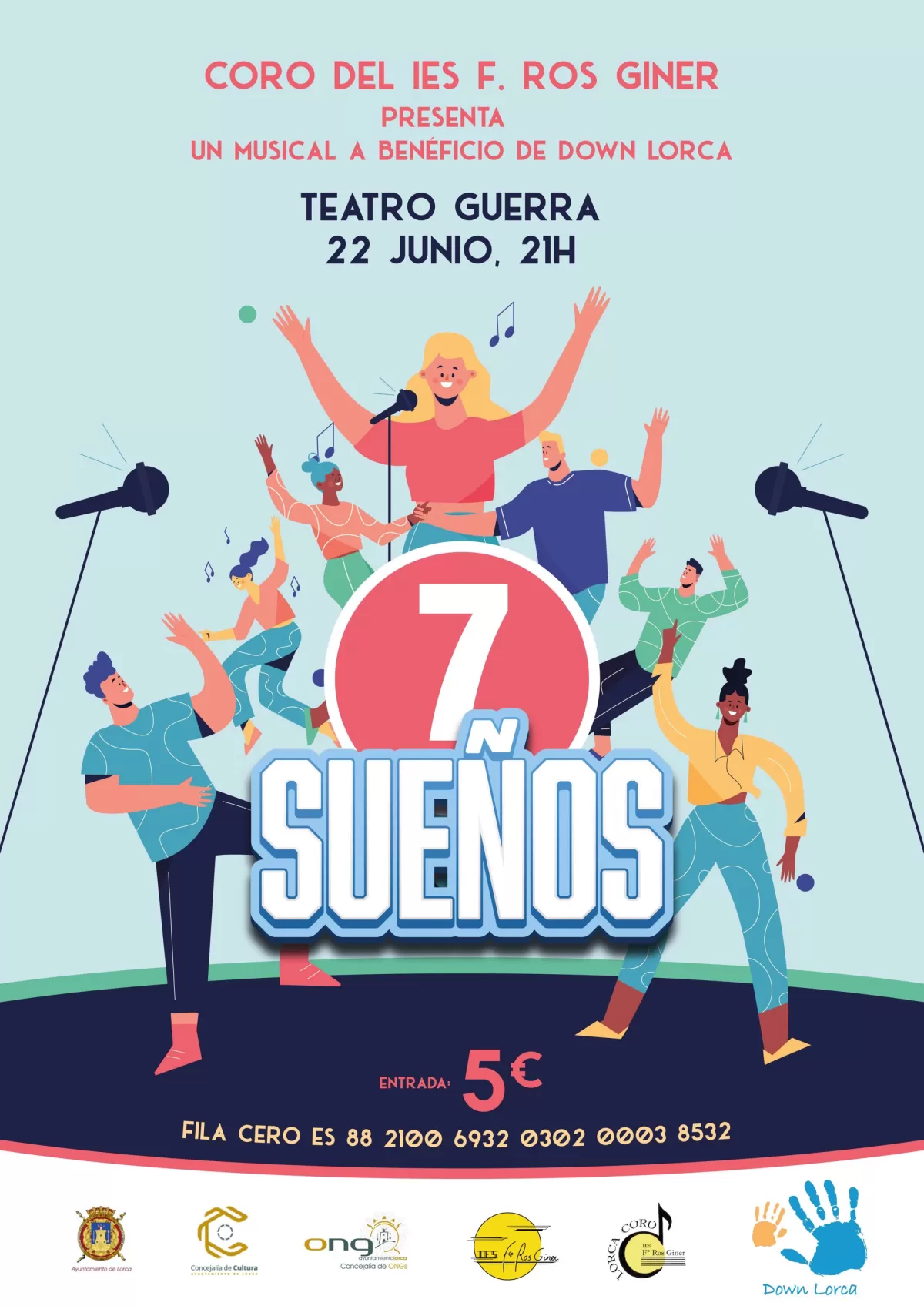 El Teatro Guerra acoge este jueves el musical '7 sueños' a beneficio de Down Lorca