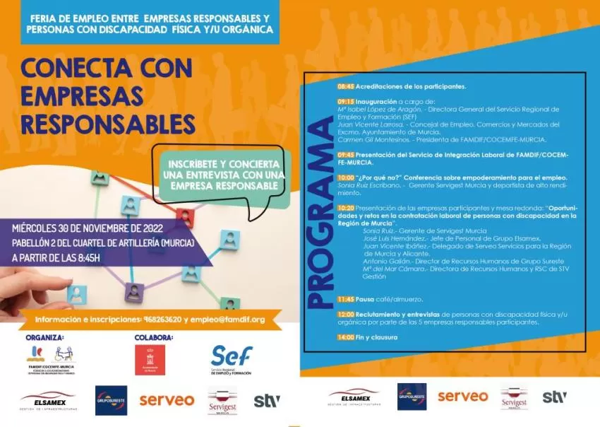 FAMDIF organiza la Feria de Empleo "Conecta con Empresas Responsables" en el Cuartel de Artillería