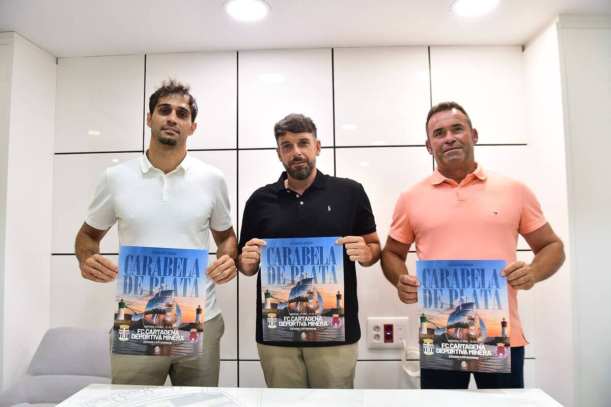 El FC Cartagena se mide a la Deportiva Minera en la 54 edición del Trofeo Carabela de Plata este domingo