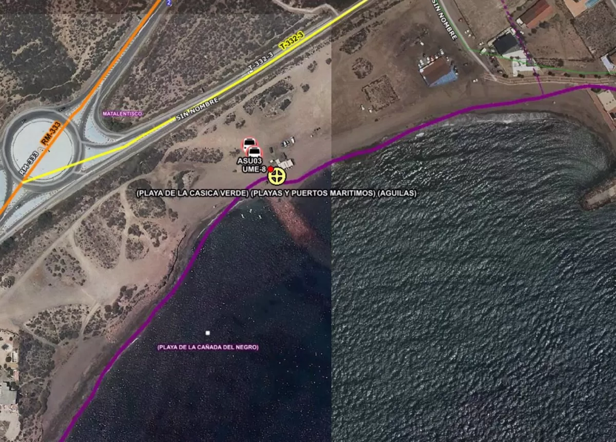 Herido grave tras caer de una moto de agua en Águilas