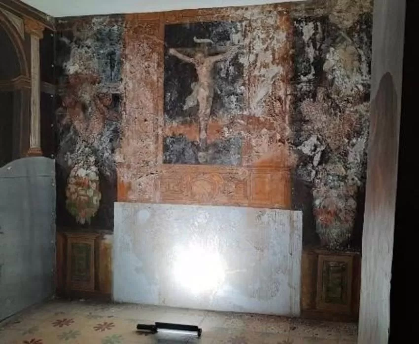Inician la restauración de las pinturas murales del convento Nuestra Señora la Real de las Huertas de Lorca