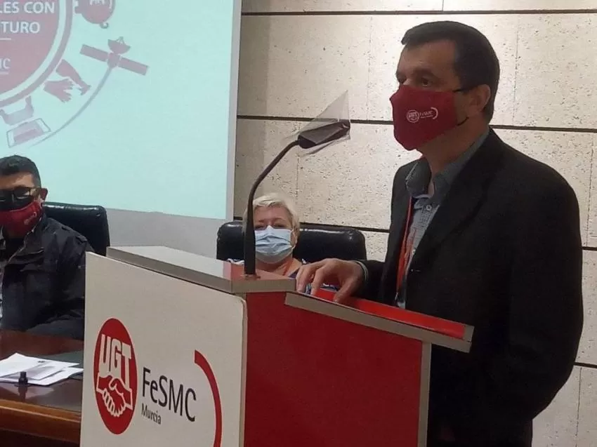 José Hernández Aparicio, reelegido como secretario general de la Federación de Servicios de UGT Región de Murcia