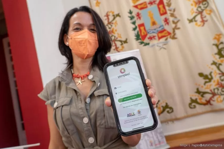 La app YOMPLEO de la ADLE consigue un trabajo a 244 cartageneros