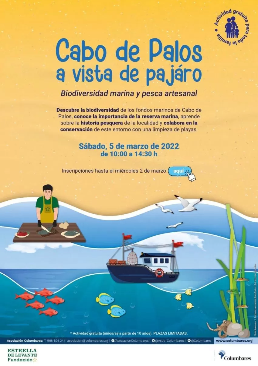 La Asociación Columbares organiza una actividad para conocer la reserva marina de Cabo de Palos