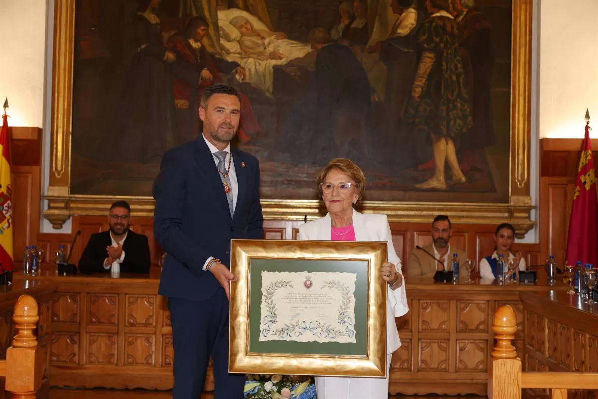 La científica Rocío Álvarez, Hija Adoptiva de la Ciudad de Caravaca de la Cruz