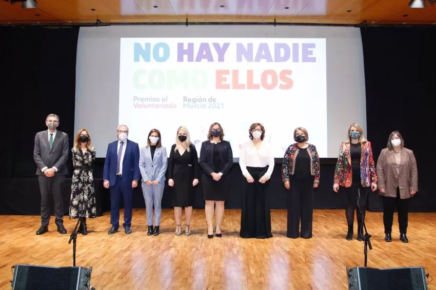 La Comunidad entrega de los Premios del Voluntariado de la Región de Murcia 2021