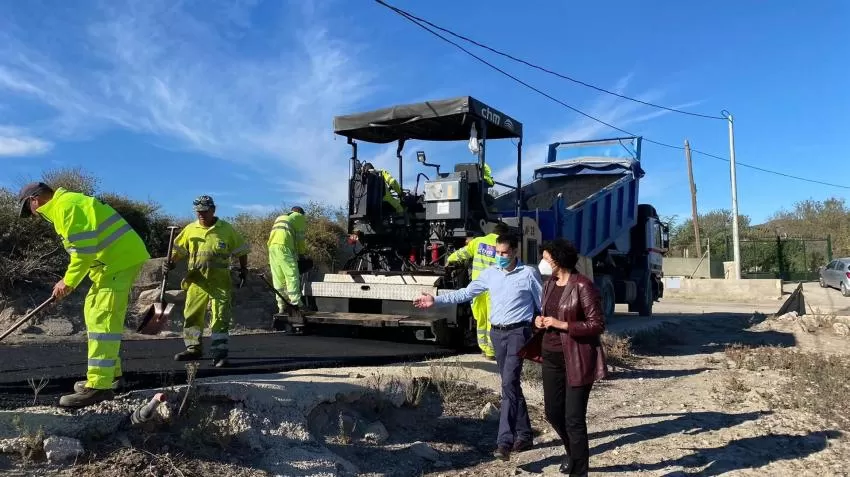 La Comunidad repara el camino de Boquera Honda, en Puerto Lumbreras, con una inversión de 45.000 euros