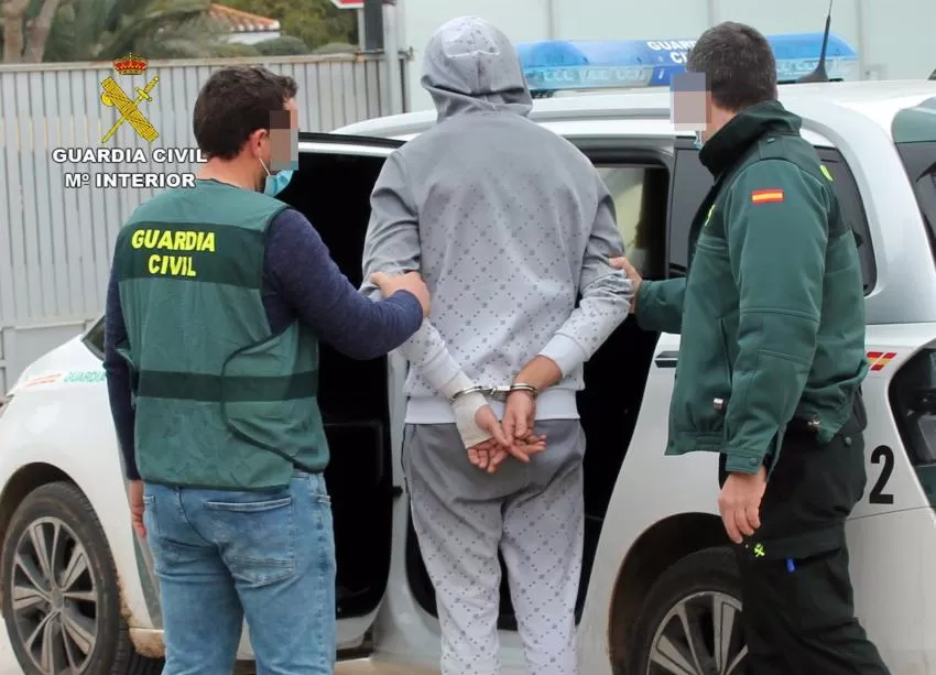 La Guardia Civil desmantela un grupo criminal que robó en una plantación de cáñamo industrial de Cartagena