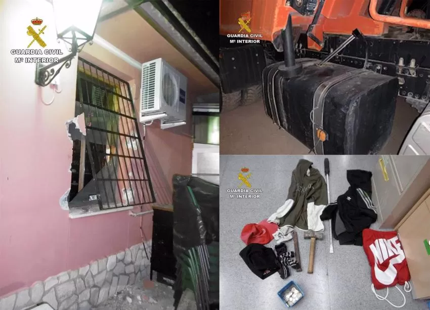 La Guardia Civil desmantela un grupo delictivo dedicado a cometer robos en Calasparra