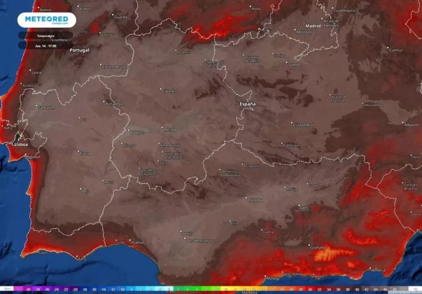 La ola de calor dejará máximas de 47 grados en el suroeste peninsular marcando récords absolutos