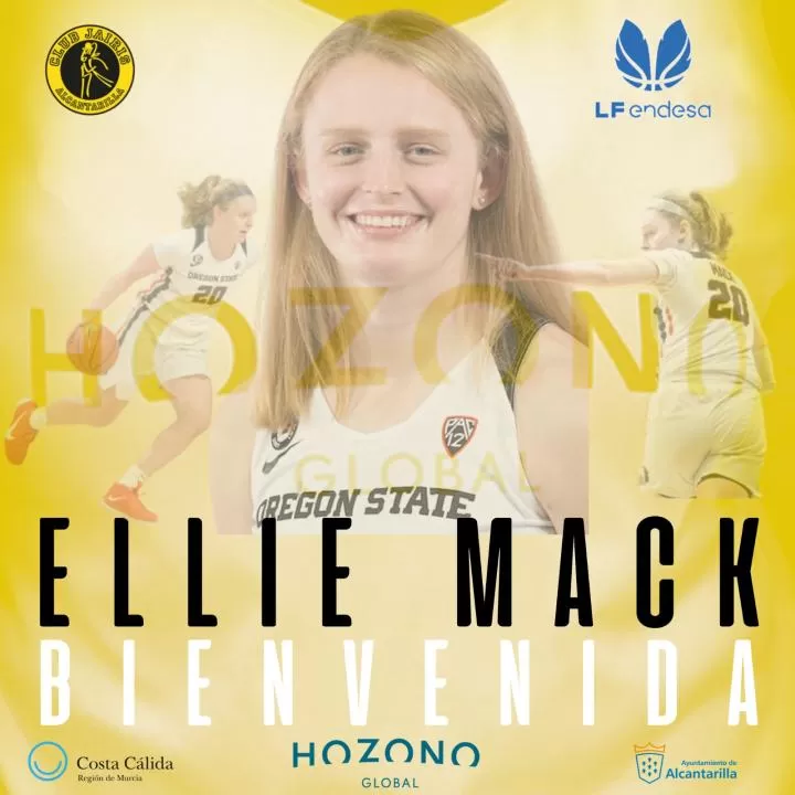 La pívot americana Ellie Mack, nueva jugadora del Hozono Global Jairis para su debut en LF Endesa