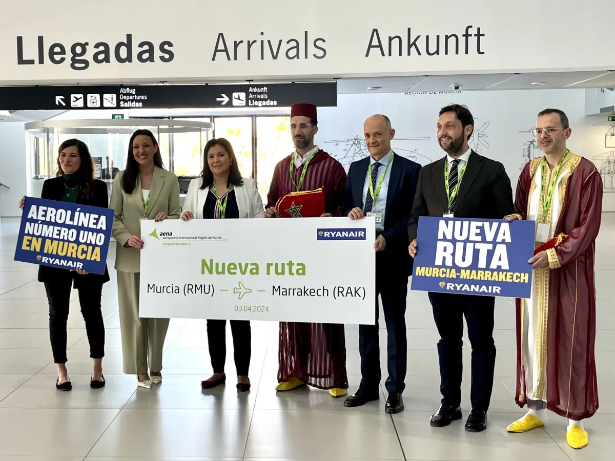 La Región estrena una nueva ruta aérea con Marrakech