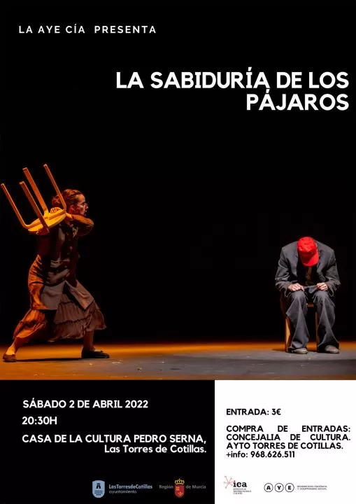 "La sabiduría de los pájaros" llega a la Casa de la Cultura de Las Torres de Cotillas