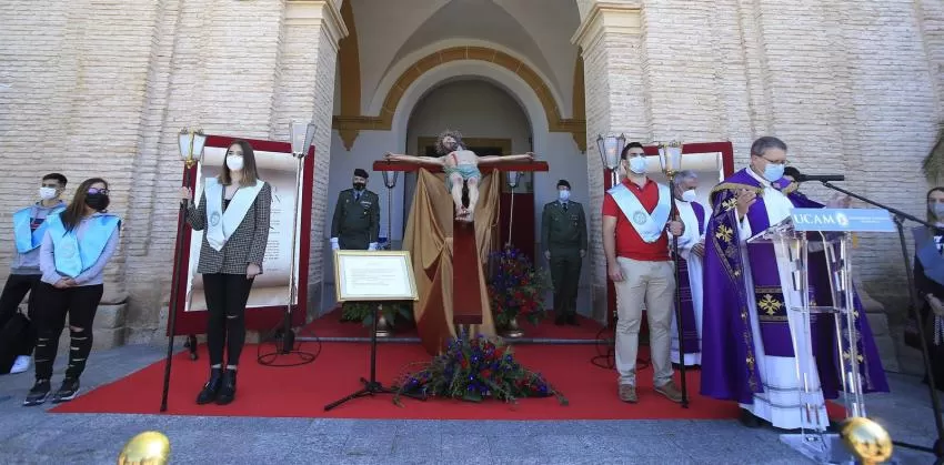 La UCAM celebra un acto en honor al Cristo de la Salud en el Campus de Los Jerónimos
