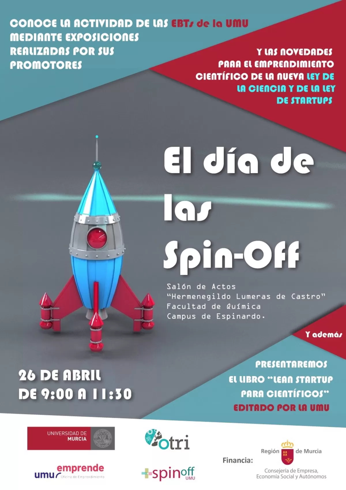 La UMU celebra este miércoles el 'Día del Spin off' con un evento cargado de acciones para emprendedores