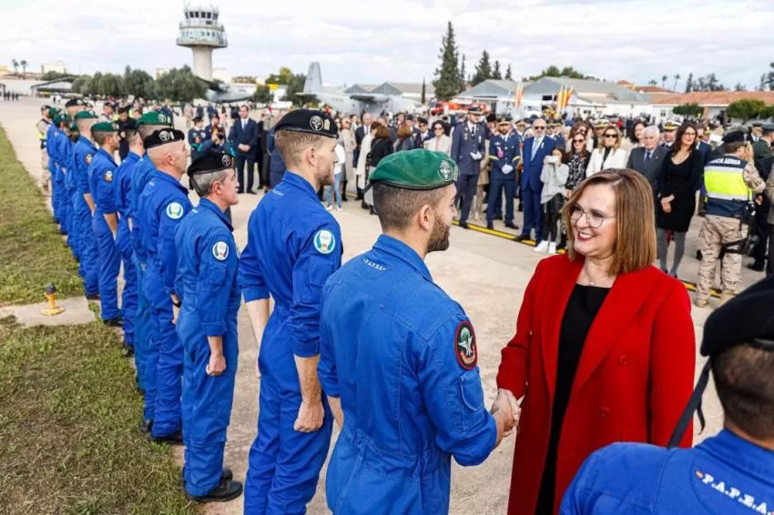 La vicepresidenta Isabel Franco asiste a los actos por la celebración de la patrona del Ejército del Aire