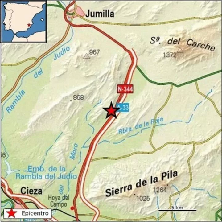 Las Fiestas de la Vendimia de Jumilla terminan con un temblor de 3,1 en la Escala de Richter