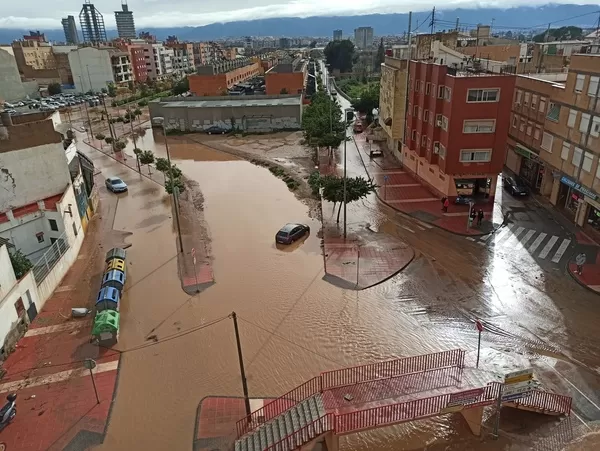 Las lluvias en Murcia dejan 60L/m2 en 24 horas