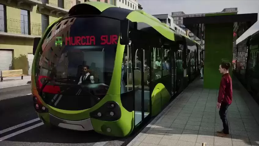 Las nuevas líneas de Tranvibús ayudarán con el problema de la contaminación en Murcia