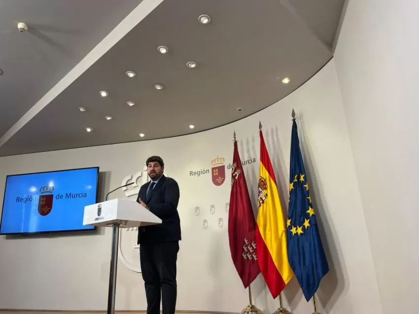 López Miras: "El Gobierno de Pedro Sánchez quiere cerrar el trasvase Tajo-Segura sí o sí"