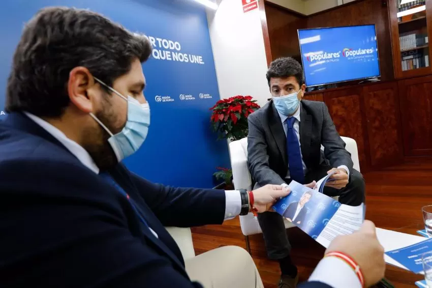 López Miras y Mazón cierran filas en defensa del trasvase Tajo-Segura y contra la reforma del SFA del Gobierno central