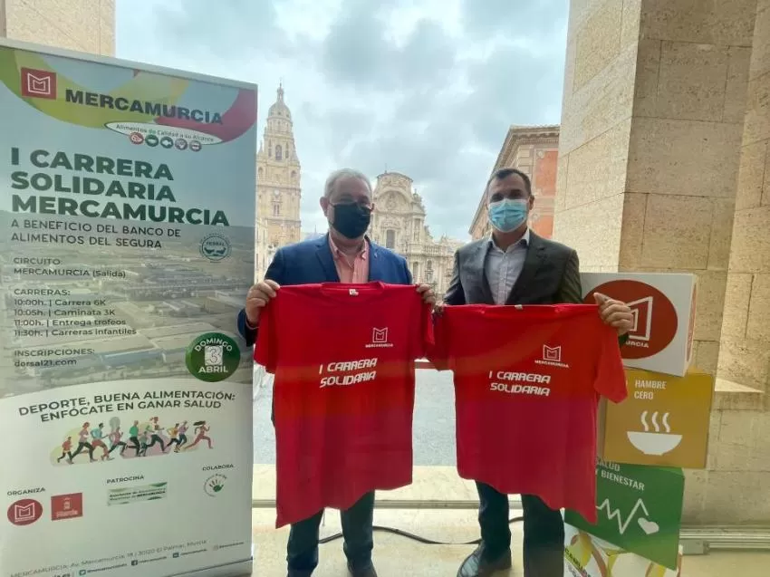 Los beneficios de la I Carrera Solidaria Mercamurcia se entregarán al Banco de Alimentos del Segura