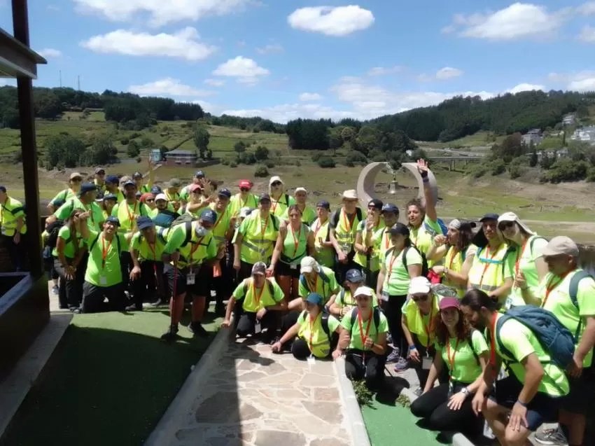 Medio centenar de murcianos con discapacidad intelectual y del desarrollo recorren el Camino de Santiago