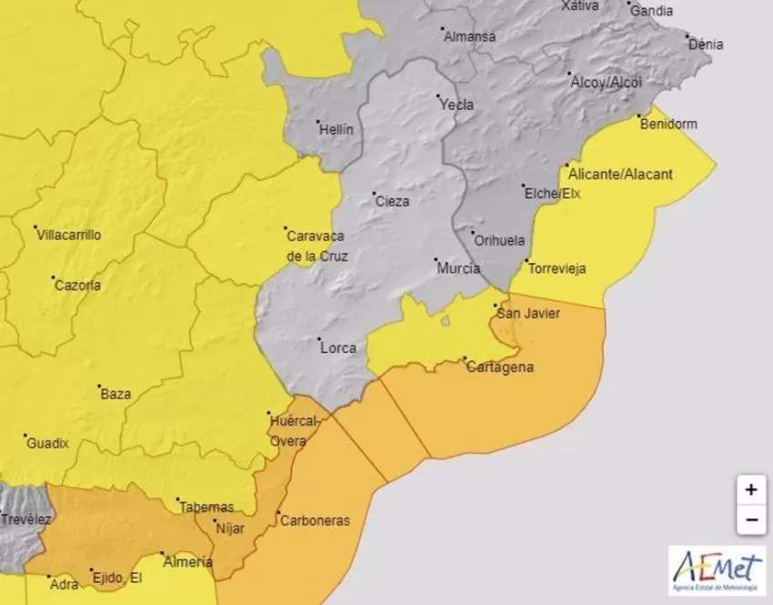 Meteorología activa el aviso naranja por temporal en el litoral de Región